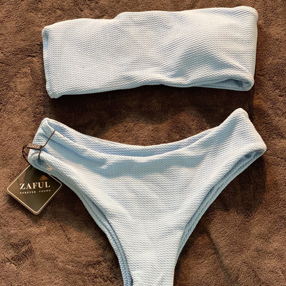 Zaful Tube top bikini set  NWT☀️